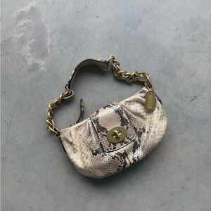 NWT vintage coach snakeskin mini bag